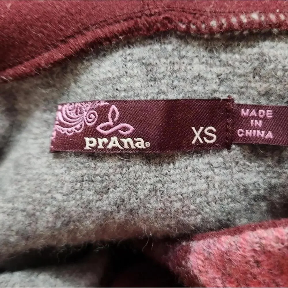 Prana long sleeve pullover wool sweater women size XS